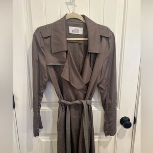 Badgley Mischka Taupe Trench Coat - M